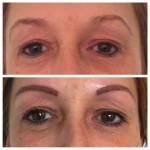 Augenbrauen und Lidstrich oben+unten